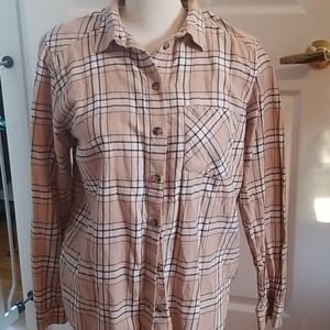 H&M Divided Plaid Button Shirt